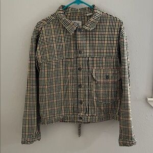 Levi's Made and Crafted Flannel Plaid Trucker size S